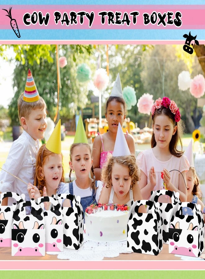 Sherr 24 Pack Cow Party Treat Boxes Cow Party Goodie Candy Treat Boxes Reusable Birthday Favor Decorations for Farm Animals Supplies Decoration - Image 5
